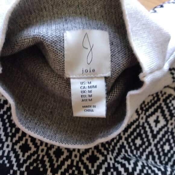 Joie Funnel Neck Fair Isle Sweater | Size Medium - Picture 4 of 5